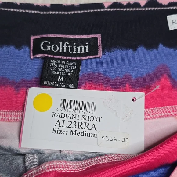1156 NWT Golftini Radiant Shorter A-Line Skort Sz Med